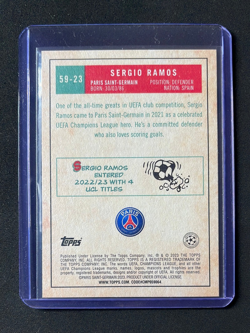 2022-23 Topps UEFA Club Competitions Sergio Ramos 1959 Topps Set