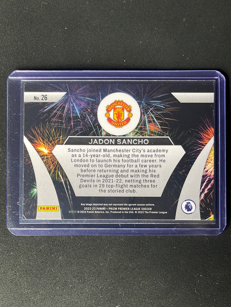 2022-23 Prizm Premier League Jadon Sancho Fireworks