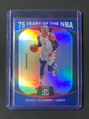2021-22 Panini Donruss Optic Russell Westbrook 75 Years Of NBA