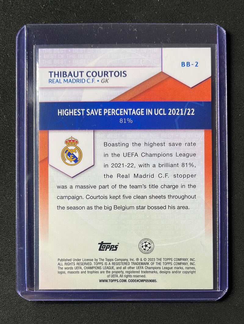 2022-23 Topps UEFA Club Competitions Thibaut Courtois Best Of The Best
