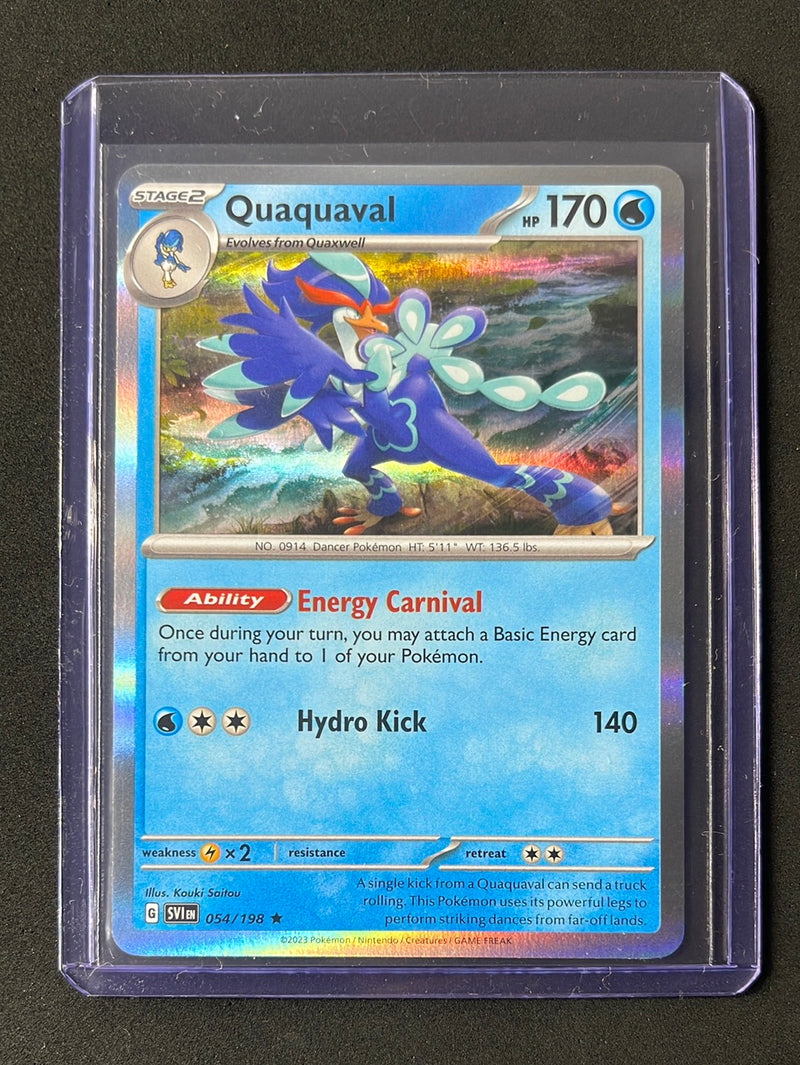 Pokemon TCG Scarlet & Violet Quaquaval Holo 54/198