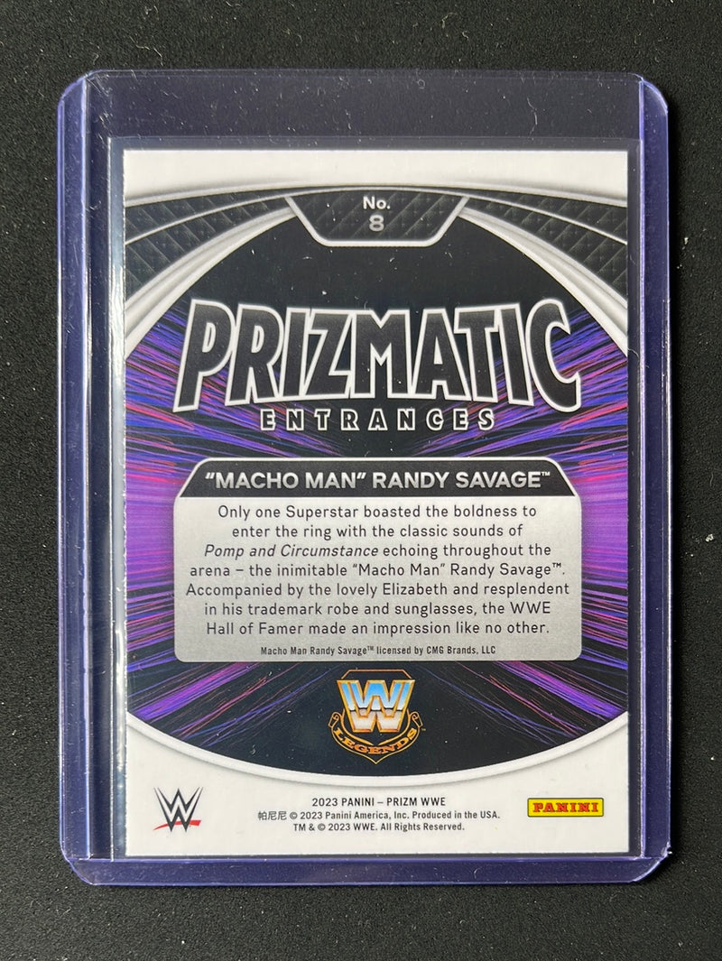 2023 Prizm WWE "Macho Man" Randy Savage Prizmatic Entrances