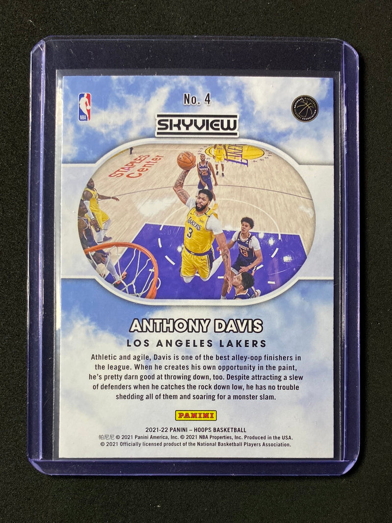 2021-22 Panini NBA Hoops Anthony Davis Skyview Holo