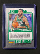 2020-21 Panini Donruss Jayson Tatum Franchise Features