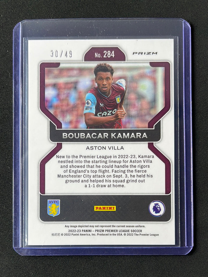 2022-23 Prizm Premier League Boubacar Kamara Red Breakaway Prizm 30/49