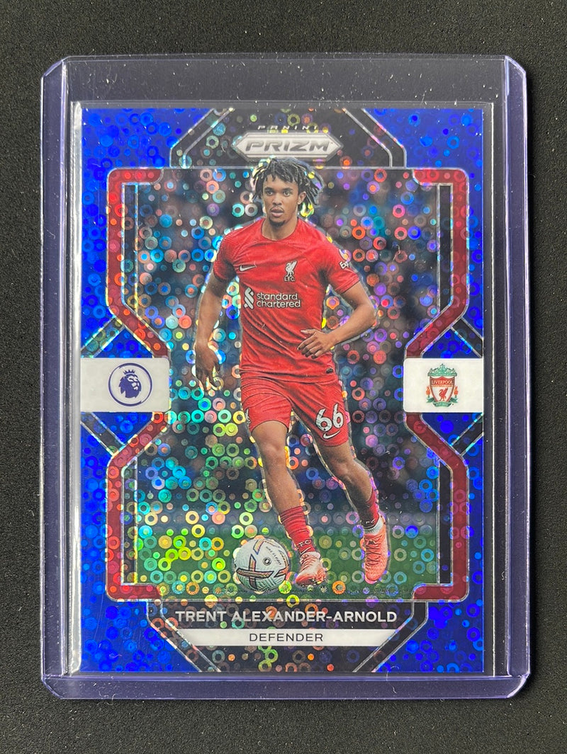 2022-23 Prizm Premier League Trent Alexander-Arnold Blue Breakaway Prizm 34/75