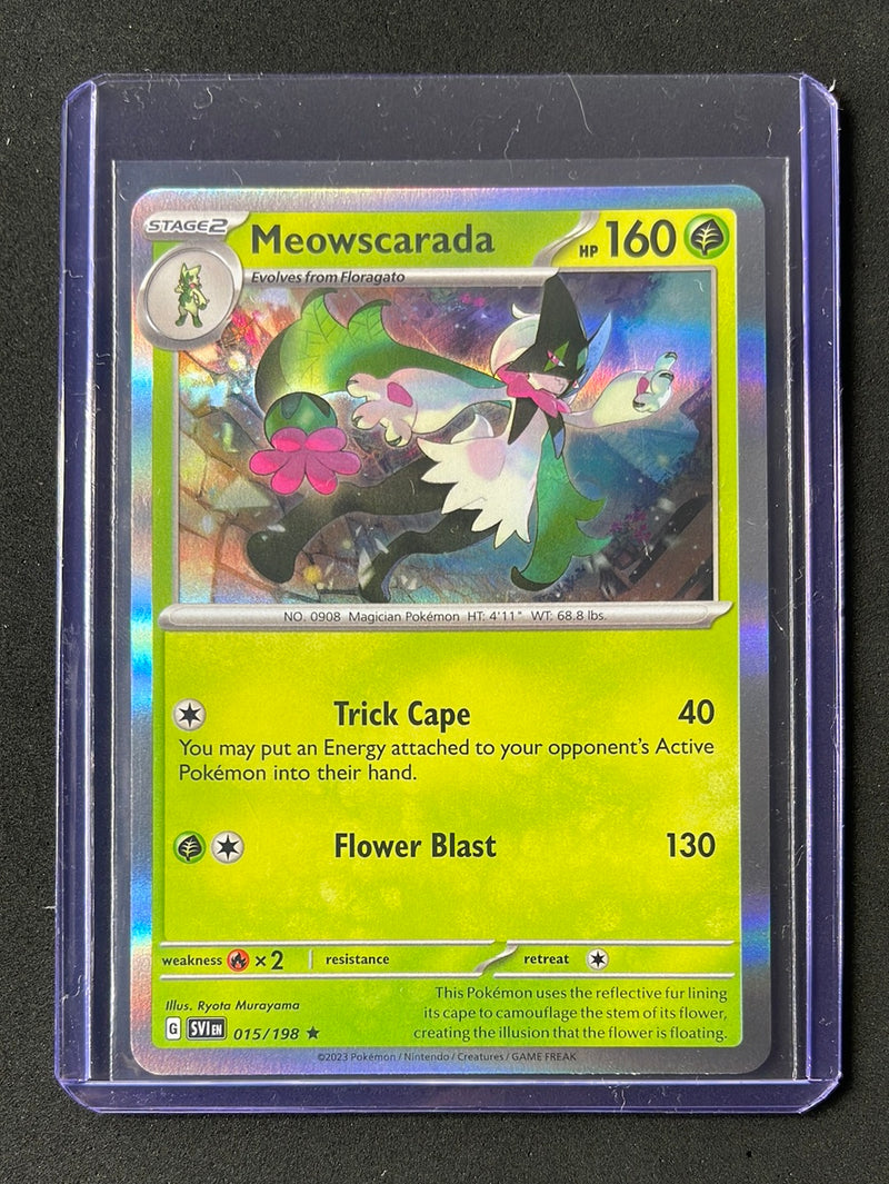 Pokemon TCG Scarlet & Violet Meowscarada Holo 15/198