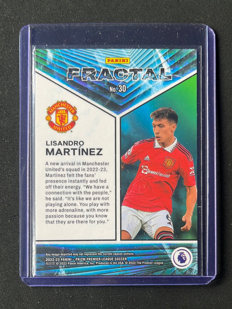 2022-23 Prizm Premier League Lisandro Martinez Fractal