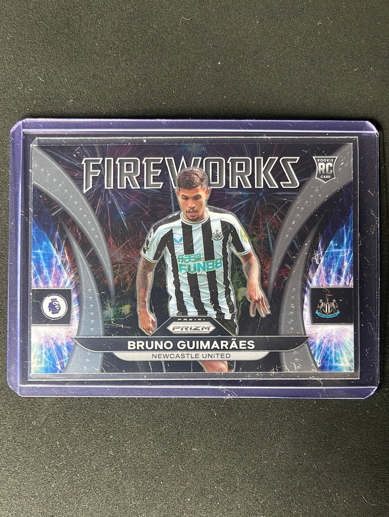 2022-23 Prizm Premier League Bruno Guimaraes Fireworks