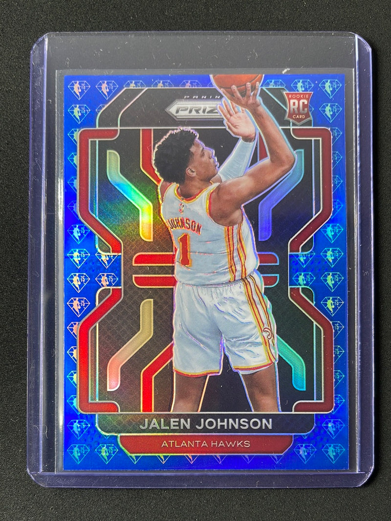 2021-22 Prizm NBA Jalen Johnson Blue NBA 75th