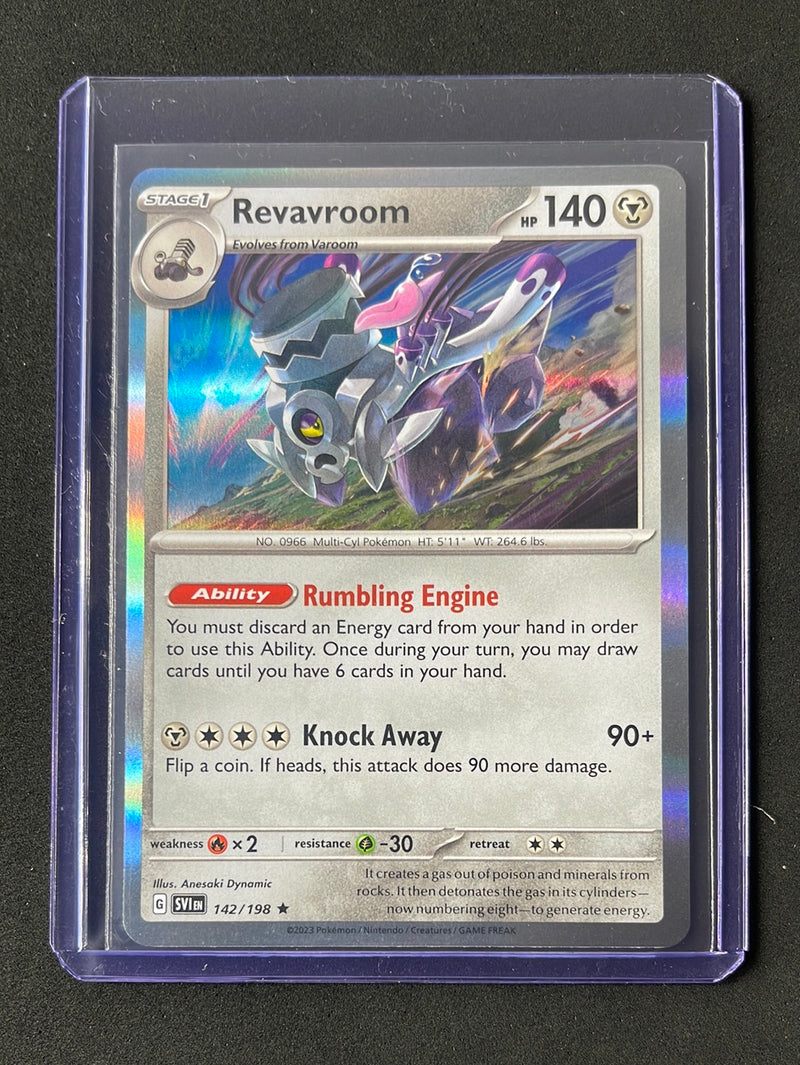 Pokemon TCG Scarlet & Violet Revavroom Holo 142/198