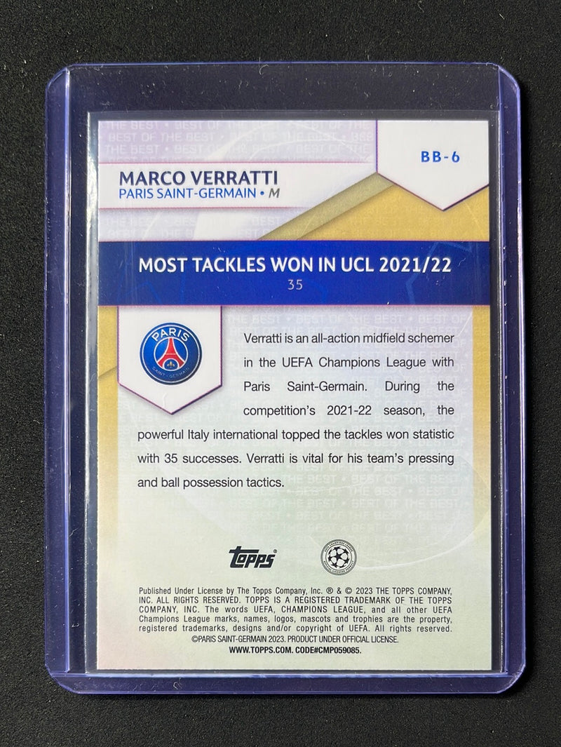 2022-23 Topps UEFA Club Competitions Marco Verratti Best Of The Best