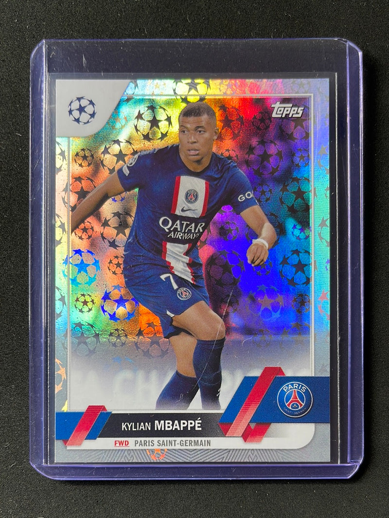 2022-23 Topps UEFA Club Competitions Kylian Mbappe Starball Foil
