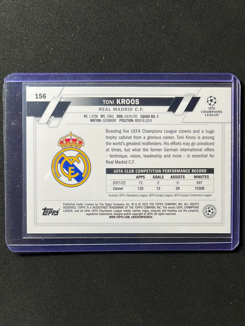 2022-23 Topps UEFA Club Competitions Toni Kroos Pink Sparkle