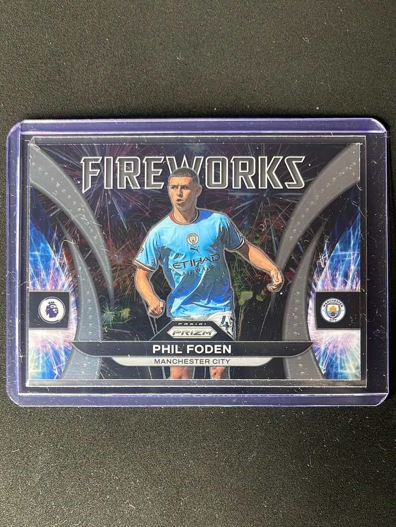 2022-23 Prizm Premier League Phil Foden Fireworks