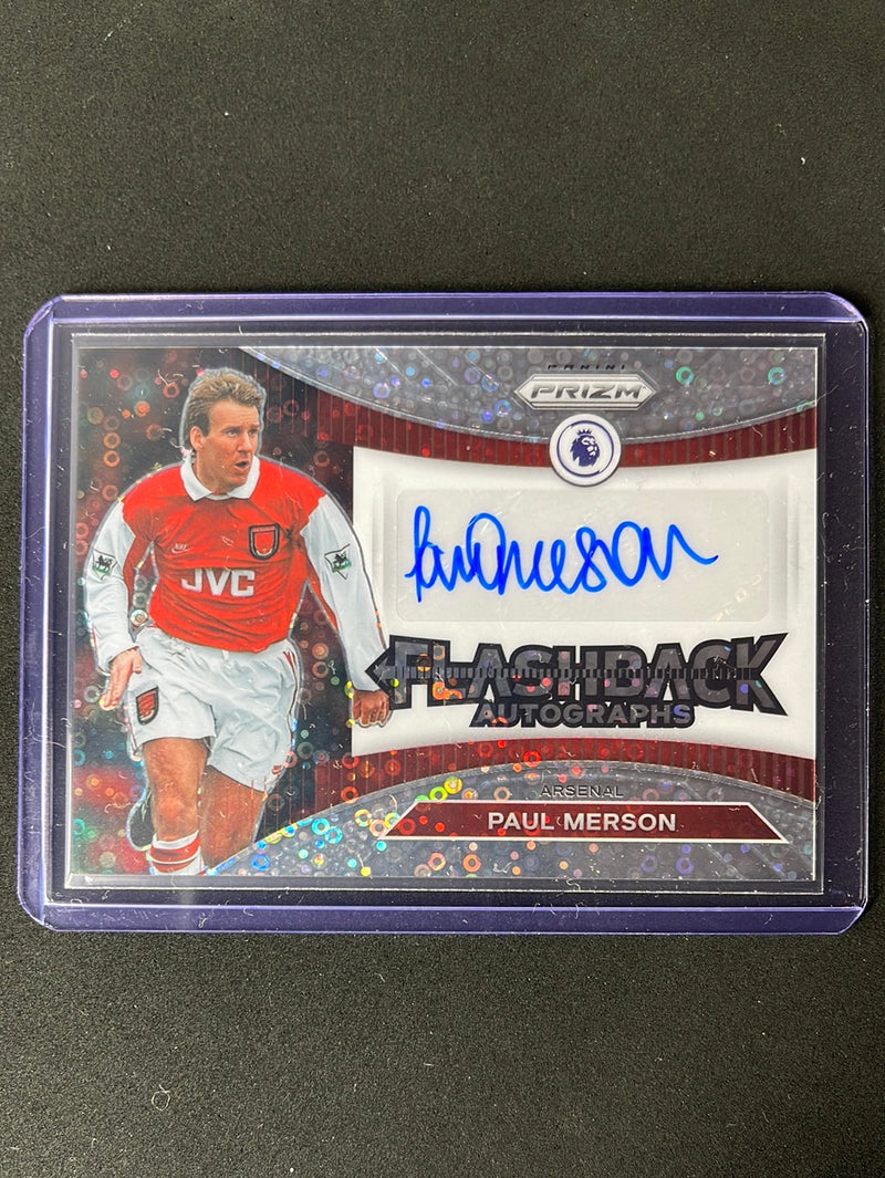 2022-23 Prizm Premier League Paul Merson Flashback Autograph Breakaway