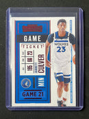 2020-21 Panini Contenders Jarrett Culver Game Ticket Red