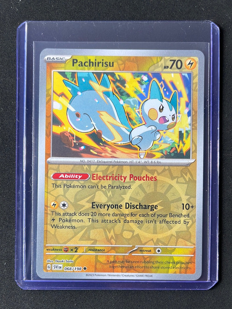 Pokemon TCG Scarlet & Violet Pachirisu Reverse Holo 68/198