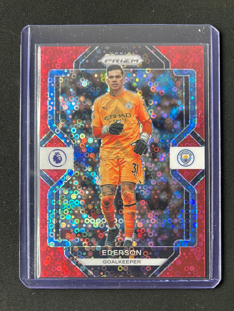 2022-23 Prizm Premier League Ederson Red Breakaway Prizm 42/49