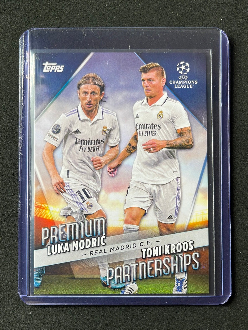2022-23 Topps UEFA Club Competitions Premium Partnerships Modric/Kroos