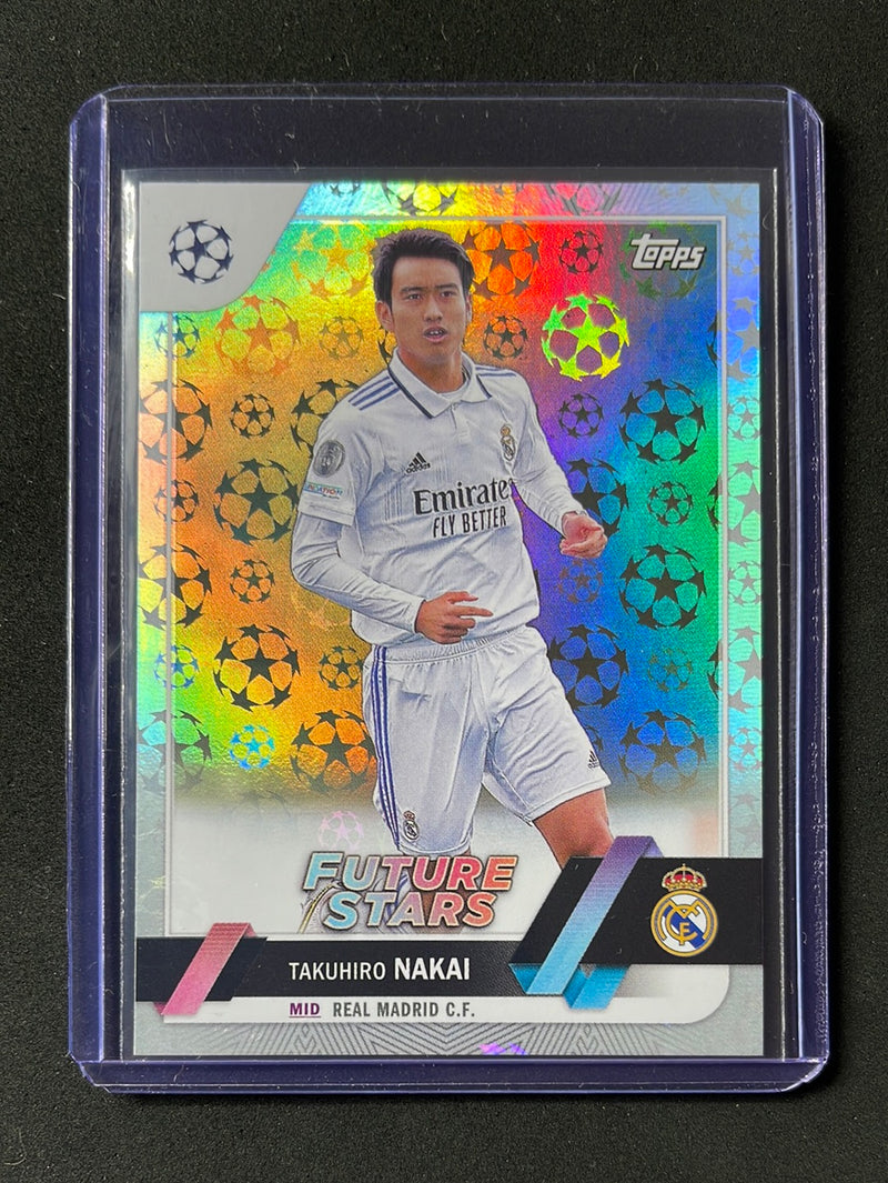 2022-23 Topps UEFA Club Competitions Takuhiro Nakai Starball Foil