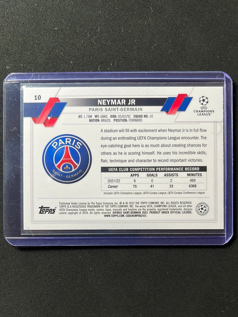 2022-23 Topps UEFA Club Competitions Neymar Jr Starball Foil