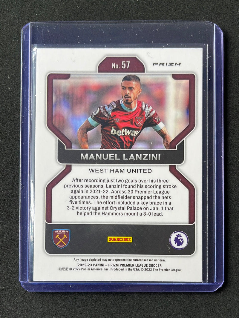 2022-23 Prizm Premier League Manuel Lanzini Silver Prizm