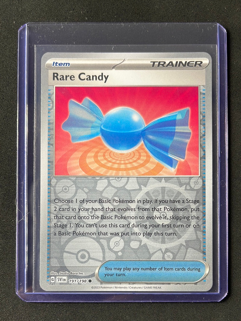 Pokemon TCG Scarlet & Violet Rare Candy Trainer Reverse Holo 191/198