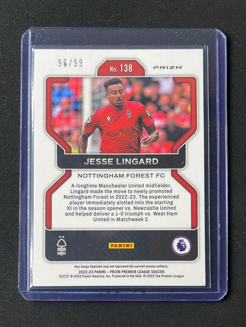 2022-23 Prizm Premier League Jesse Lingard Pink Breakaway Prizm 96/99