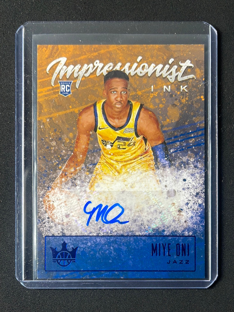 2019-20 Panini Court Kings Miye Oni Impressionist Ink Sapphire 20/25