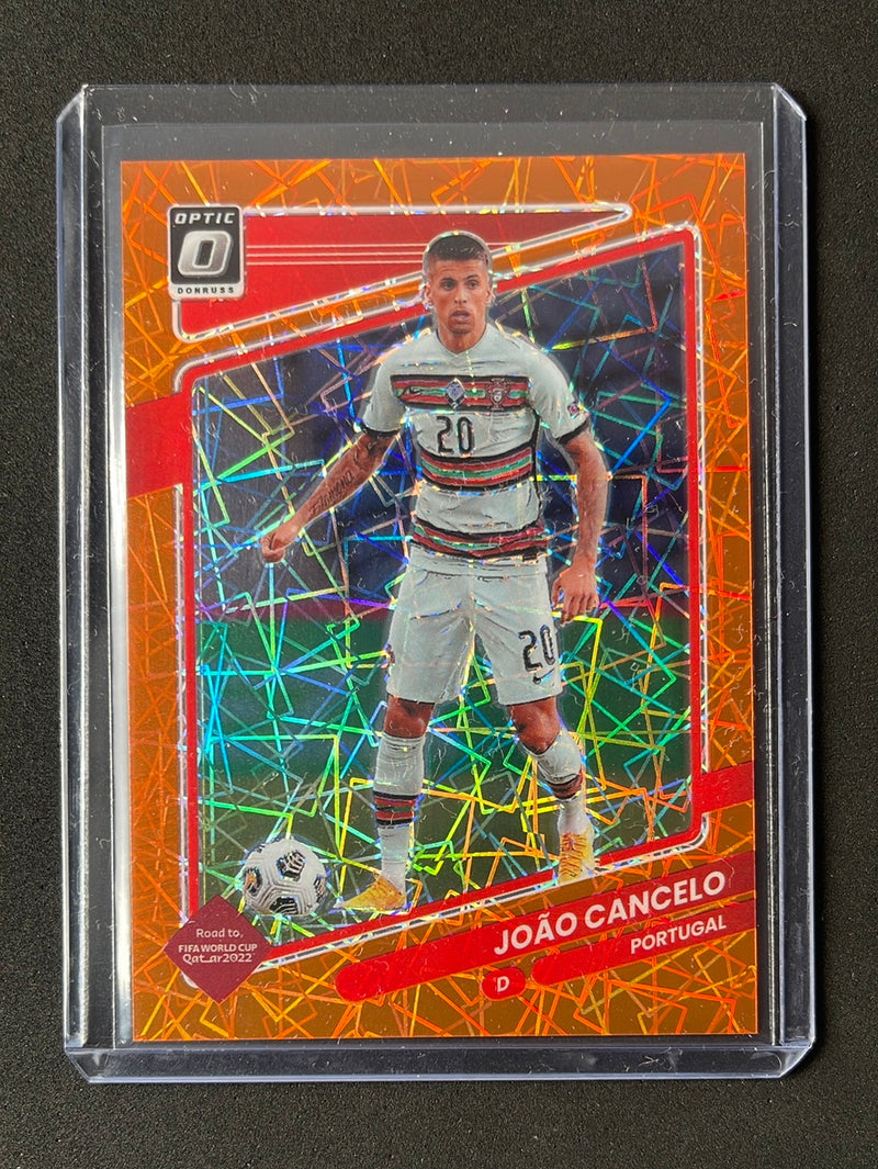 2021-22 Panini Donruss Road To Qatar Joao Cancelo Optic Orange Velocity 5/49