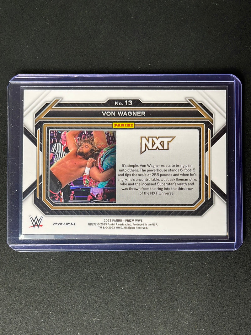 2023 Prizm WWE Von Wagner Silver Prizm