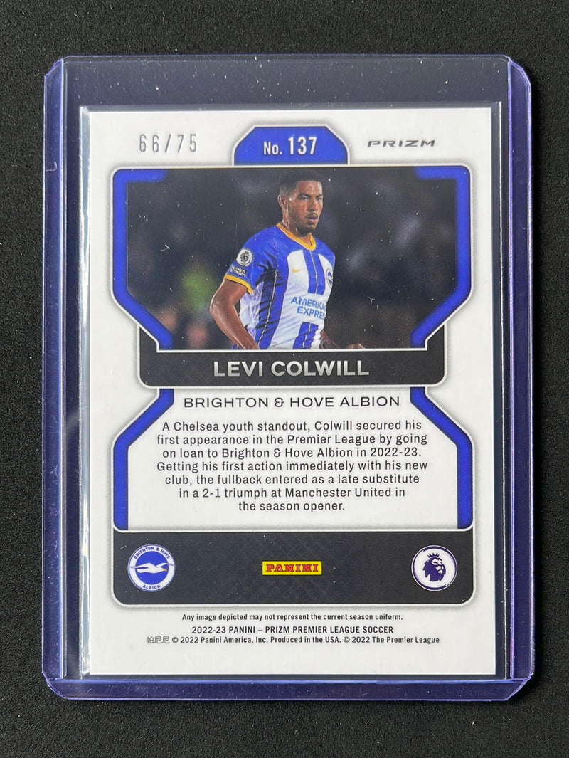 2022-23 Prizm Premier League Levi Colwill Blue Breakaway Prizm 66/75