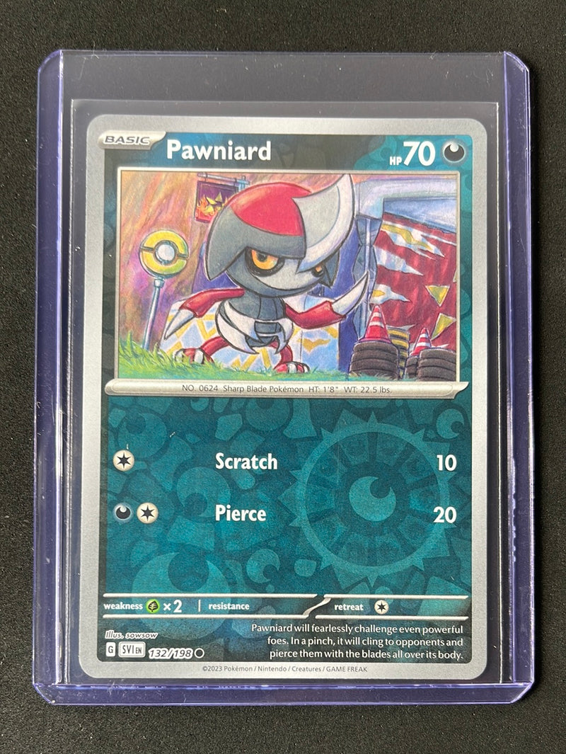 Pokemon TCG Scarlet & Violet Pawniard Reverse Holo 132/198