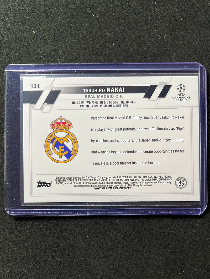 2022-23 Topps UEFA Club Competitions Takuhiro Nakai Starball Foil