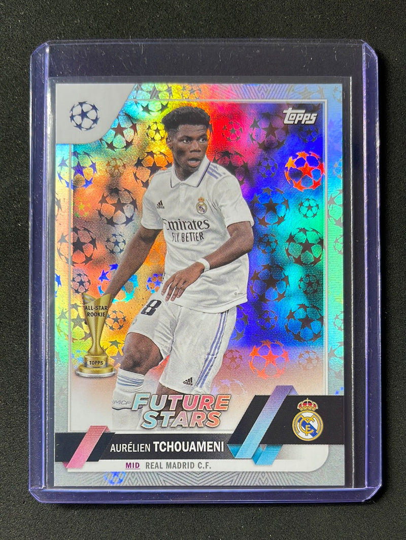 2022-23 Topps UEFA Club Competitions Aurelien Tchouameni Starball Foil