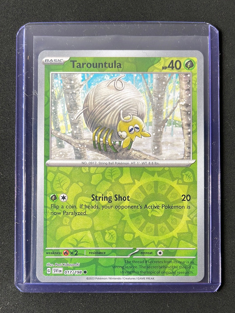 Pokemon TCG Scarlet & Violet Tarountula Reverse Holo 17/198