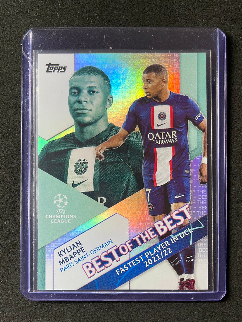 2022-23 Topps UEFA Club Competitions Kylian Mbappe Best Of The Best