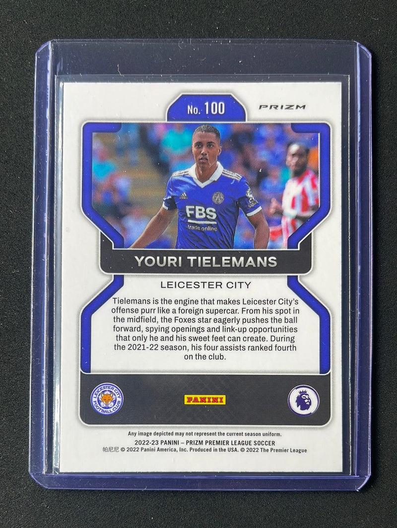 2022-23 Prizm Premier League Youri Tielemans Silver Prizm