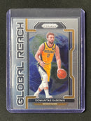 2021-22 Prizm NBA Domantis Sabonis Global Reach