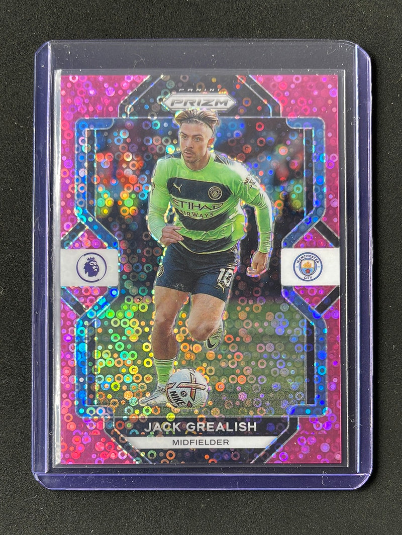 2022-23 Prizm Premier League Jack Grealish Pink Breakaway Prizm 22/99