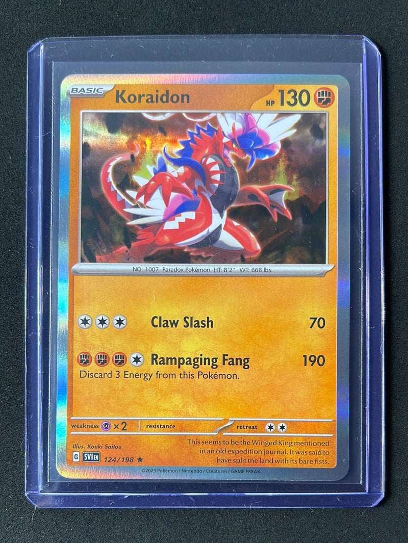 Pokemon TCG Scarlet & Violet Koraidon Holo 124/198