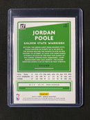2020-21 Panini Donruss Jordan Poole Green Flood