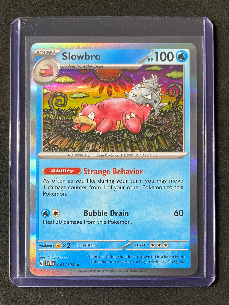 Pokemon TCG Scarlet & Violet Slowbro Holo 43/198