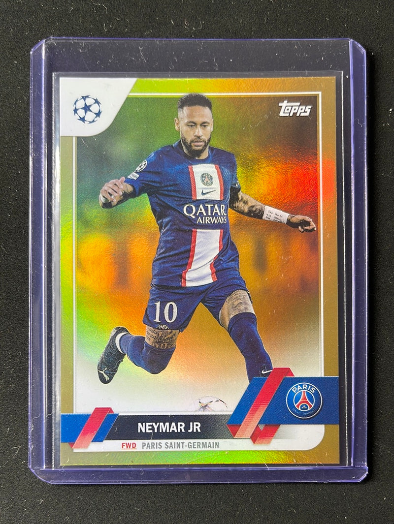 2022-23 Topps UEFA Club Competitions Neymar Jr Gold Foil 23/50