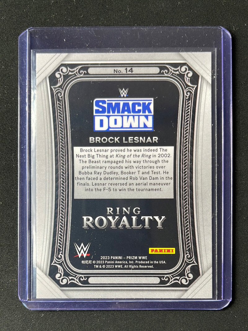 2023 Prizm WWE Brock Lesnar Ring Royalty