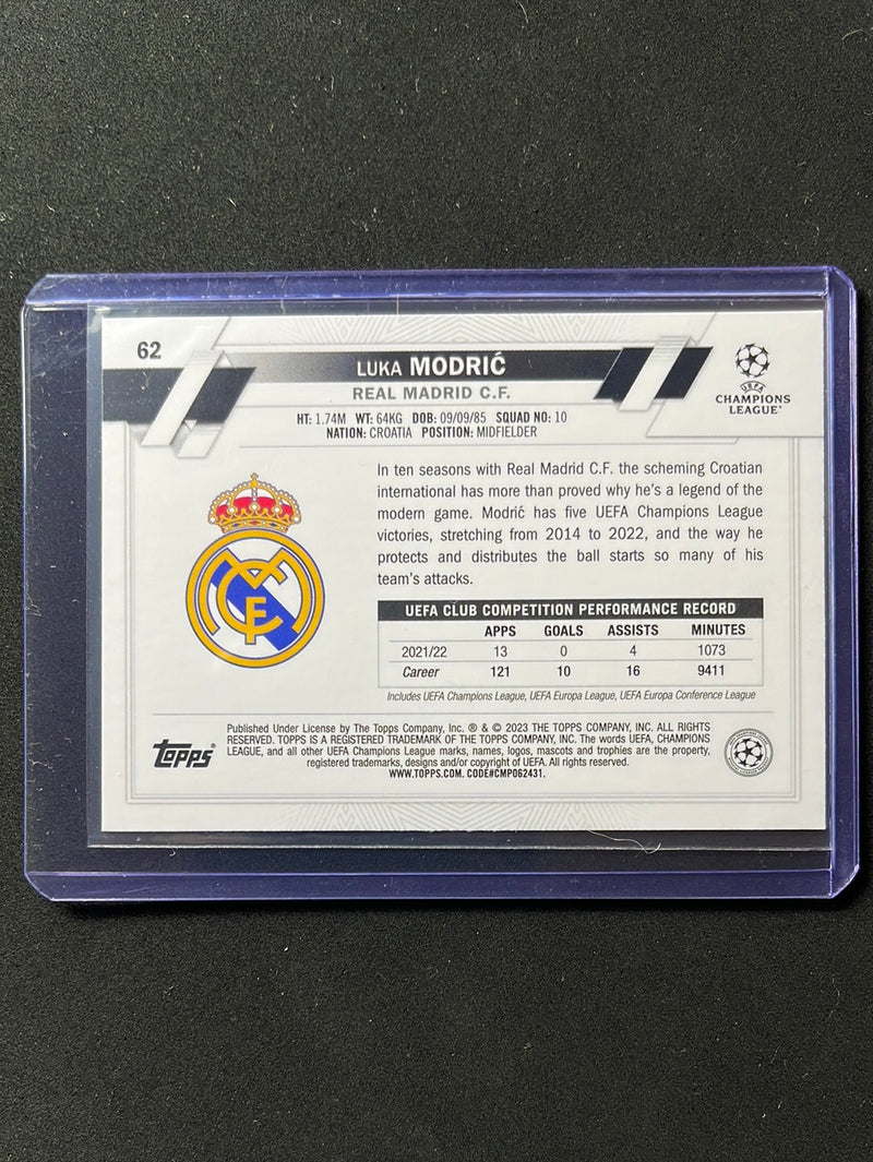 2022-23 Topps UEFA Club Competitions Luka Modric Starball Foil