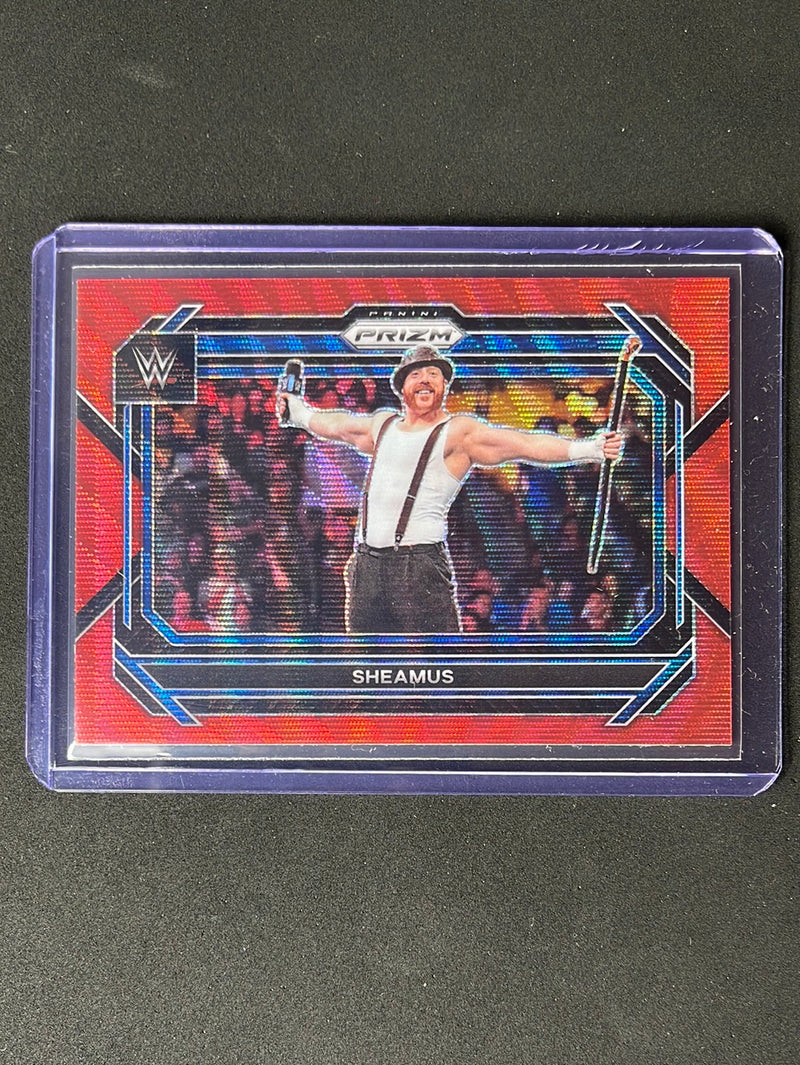2023 Prizm WWE Sheamus Ruby Wave Prizm