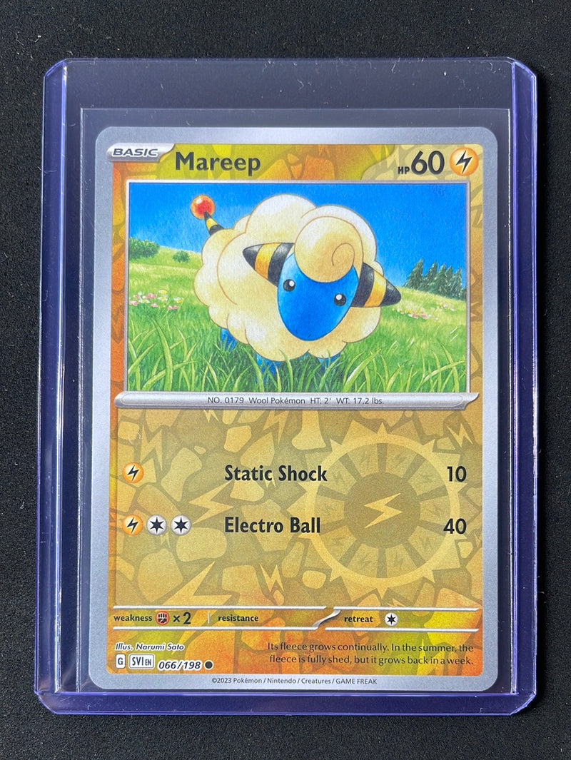 Pokemon TCG Scarlet & Violet Mareep Reverse Holo 66/198