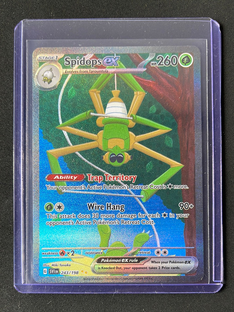 Pokemon TCG Scarlet & Violet Spidops EX 243/198